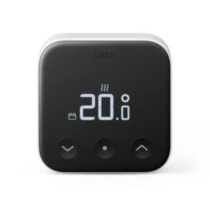 Tado X Smart Thermostat displaying 20 degrees Celsius on its LED screen