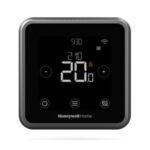Honeywell T6R Smart Thermostat – black touchscreen display showing 20°C